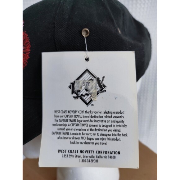 Rare NWT 2000 San Francisco Hat Cap Black Strapback Fireworks Golden Gate Bridge - Picture 7 of 7